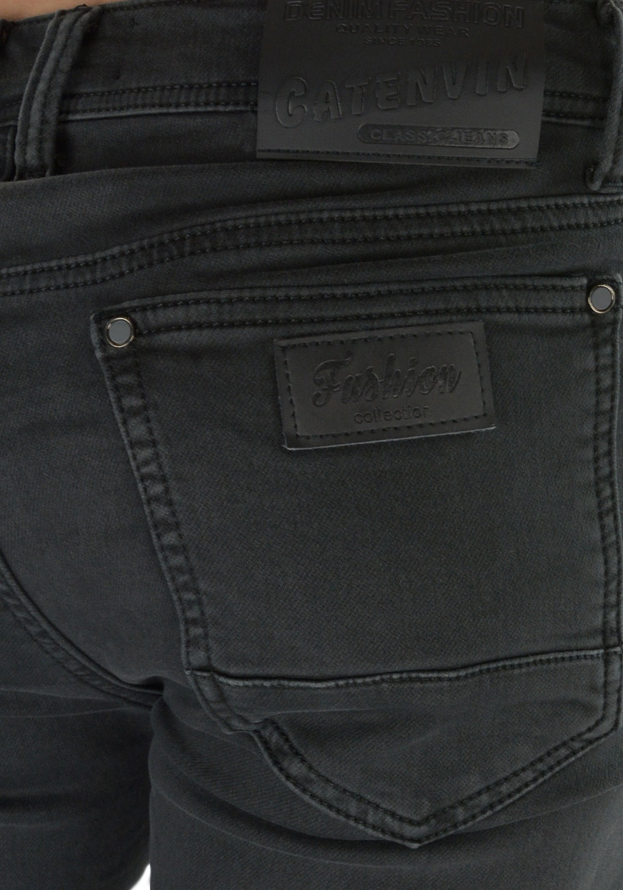 Chinosy męskie w kolorze szarym M035