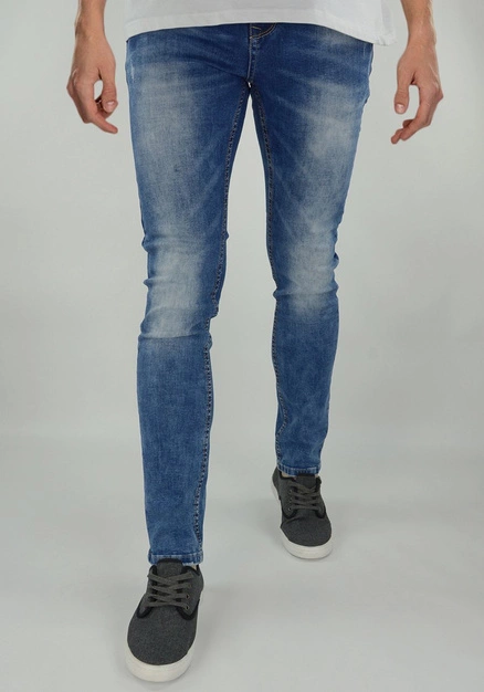 Niebieskie jeansy męskie OS2508TTR