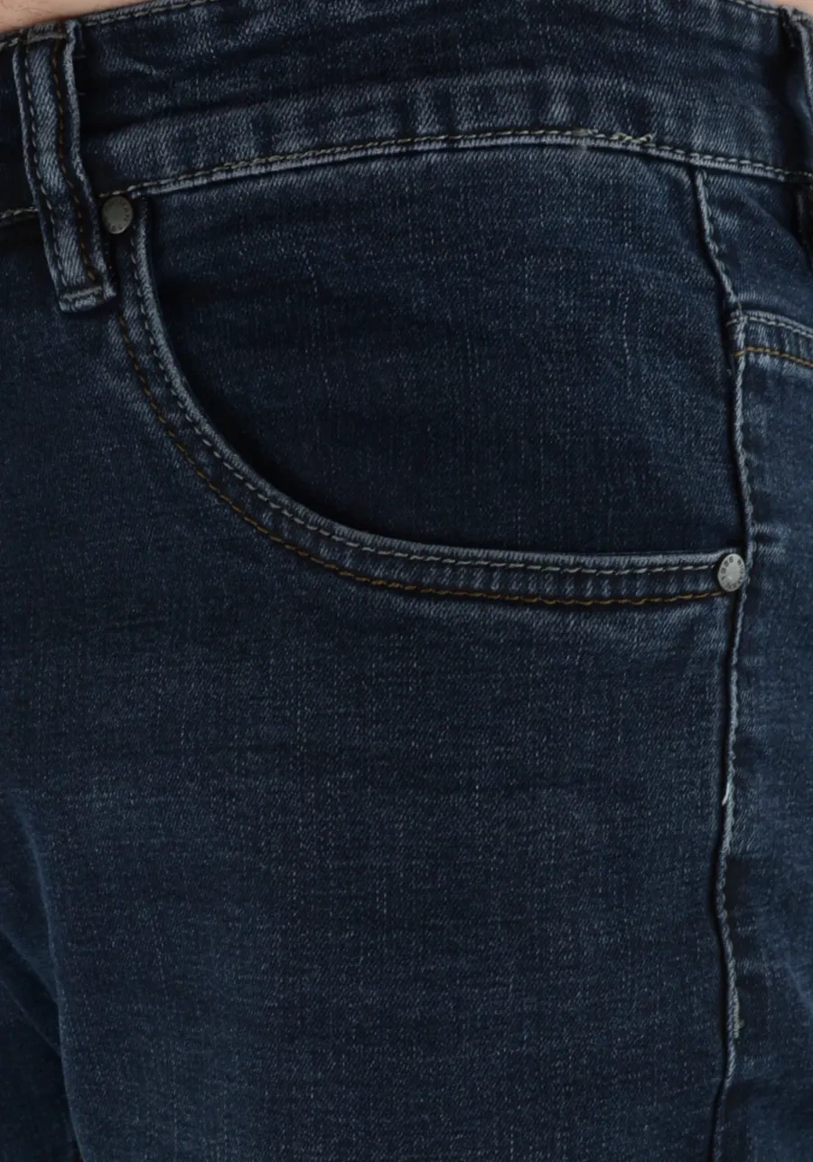 Jeansy męskie dla wysokich (do 210 cm wzrostu), niskich oraz regular. Duże rozmiary (do 128 cm w pasie). Granatowe, klasyczne oraz elastyczne M116