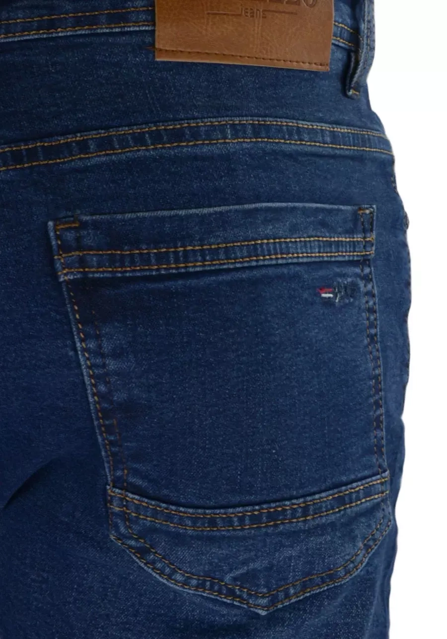 Granatowe jeansy męskie, klasyczna nogawka M119