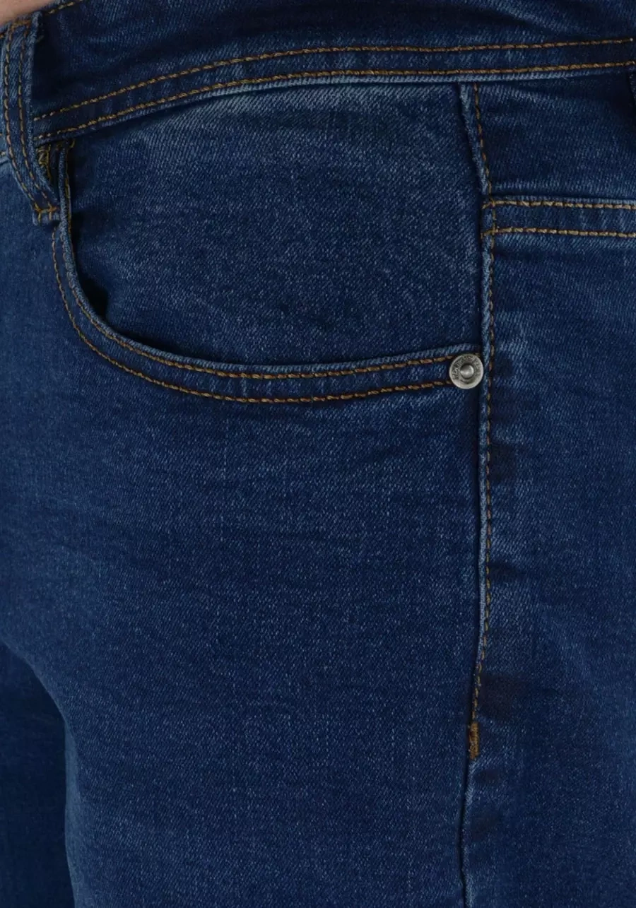 Granatowe jeansy męskie, klasyczna nogawka M119
