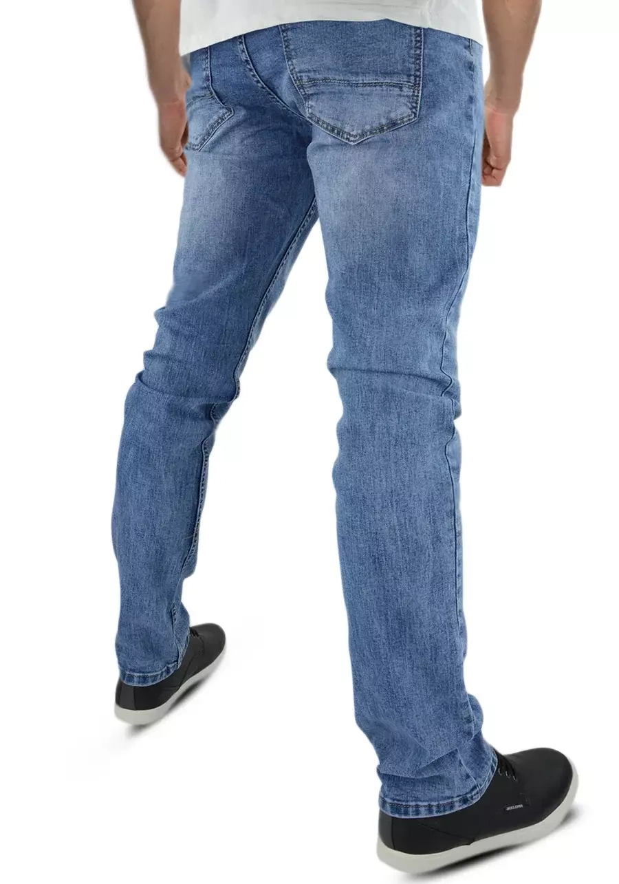 Jeansy męskie zwężane jasnoniebieskie M137