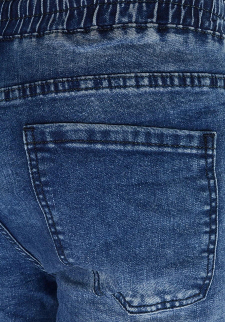 Joggery męskie jeansowe z bocznymi kieszeniami M065