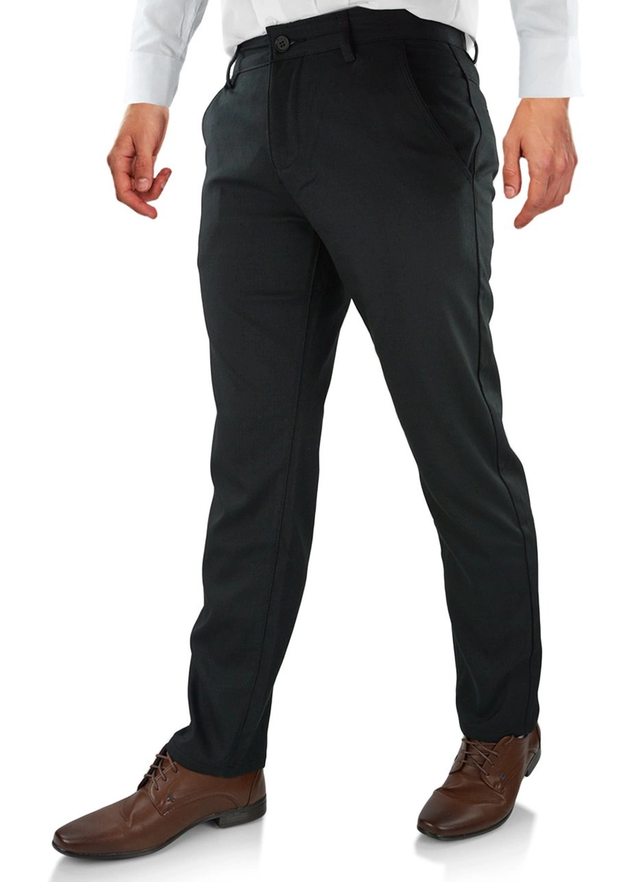 Eleganckie spodnie męskie w odcieniu koloru czarnego 1247A