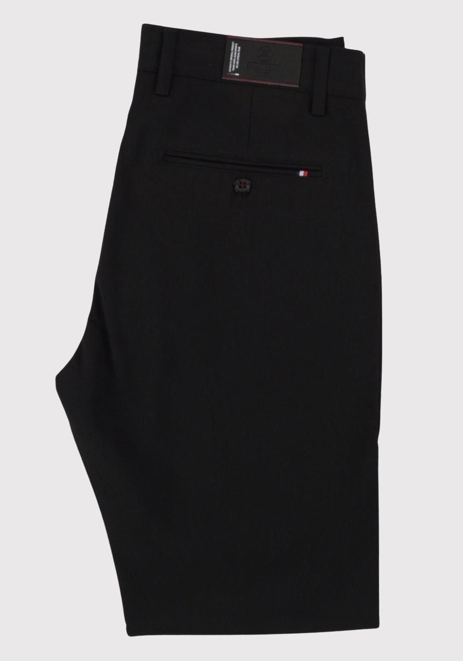 Spodnie męskie czarne, eleganckie, elastyczne chinosy. Lekko zwężane nogawki M162