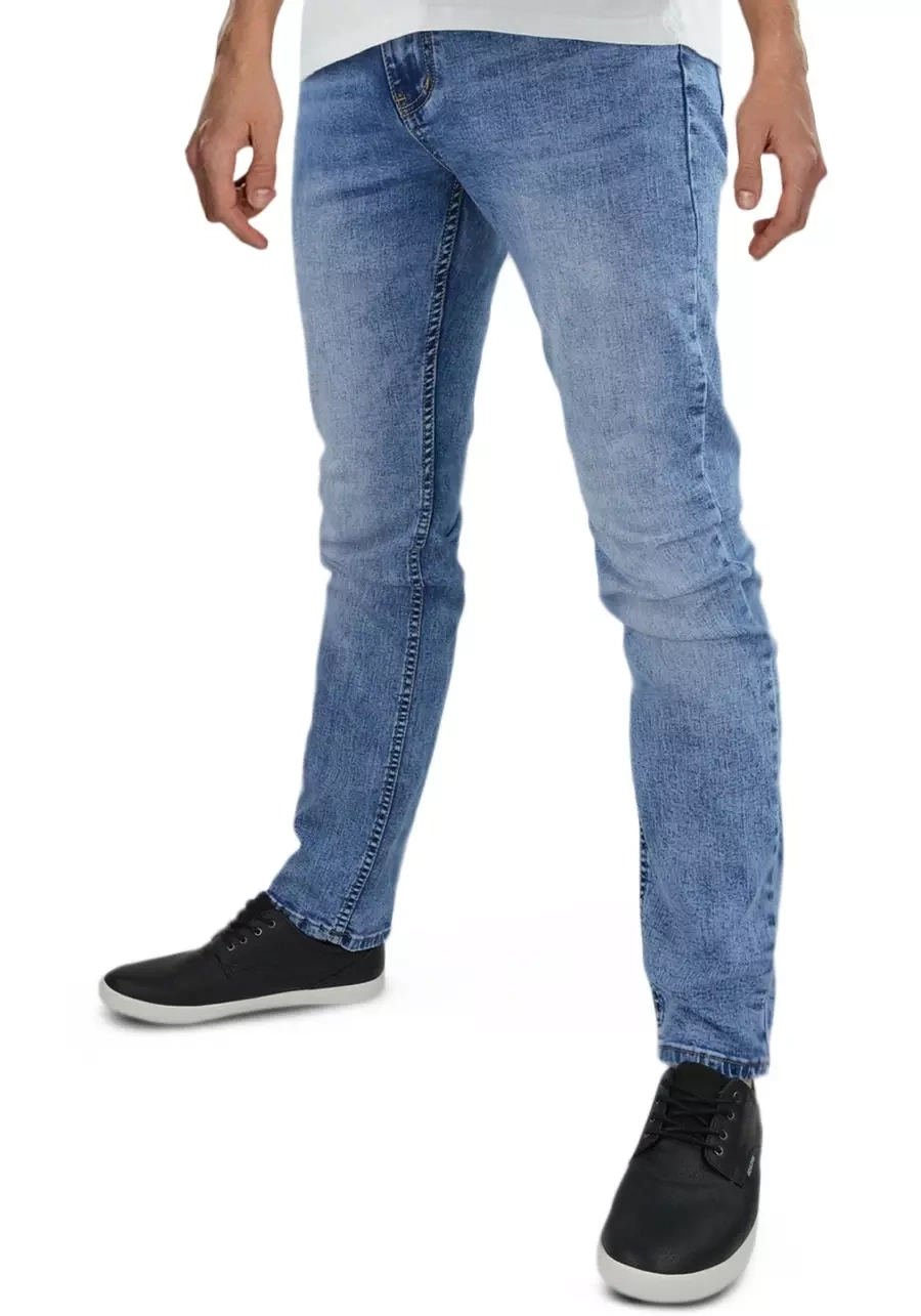 Jeansy męskie zwężane jasnoniebieskie M136