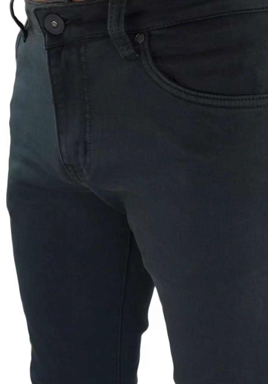 Chinosy męskie w kolorze grafitowym M108