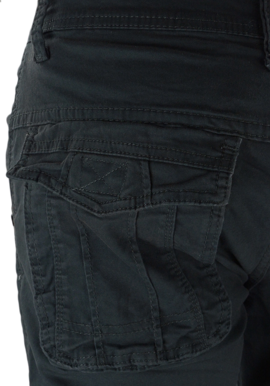 Spodnie męskie bojówki, ciemnografitowe M047