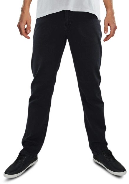 Ciemnografitowe spodnie męskie z prostą nogawką M103