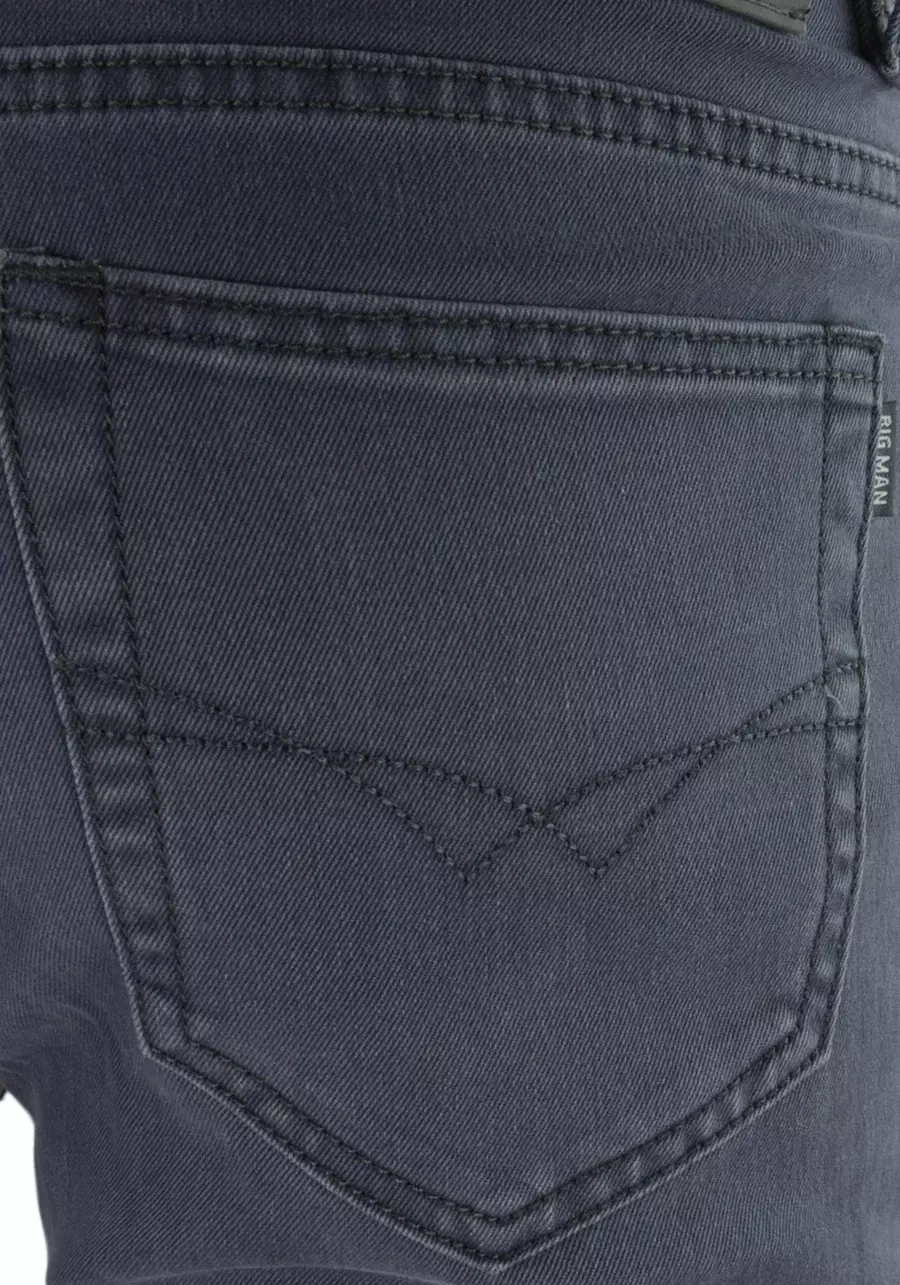 Spodnie męskie szare z prostą nogawką. Materiałowe, bawełniane, stretch, duże rozmiary oraz regular - M124