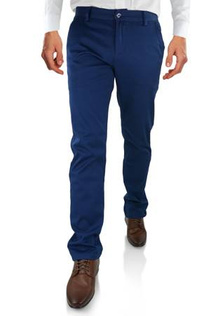 Spodnie męskie chinosy w kolorze ciemnoniebieskim 435-17
