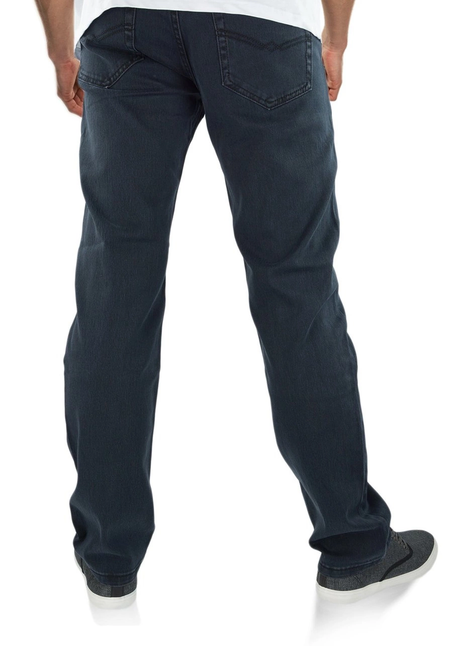 Spodnie męskie dla otyłych (duże rozmiary oversize). Klasyczne oraz proste, ciemnoszare - M161