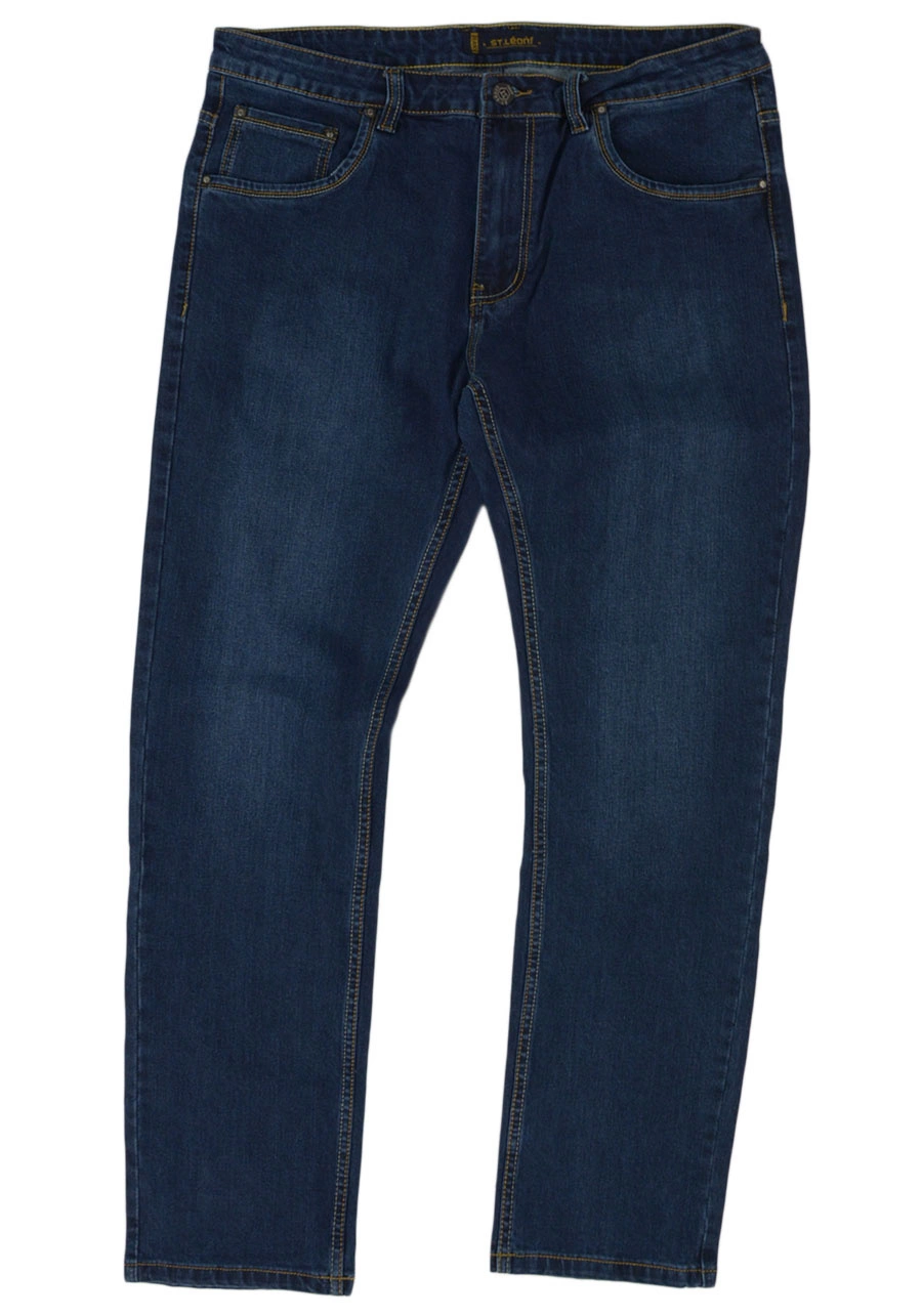 Jeansy męskie nadwymiar, granatowe M118