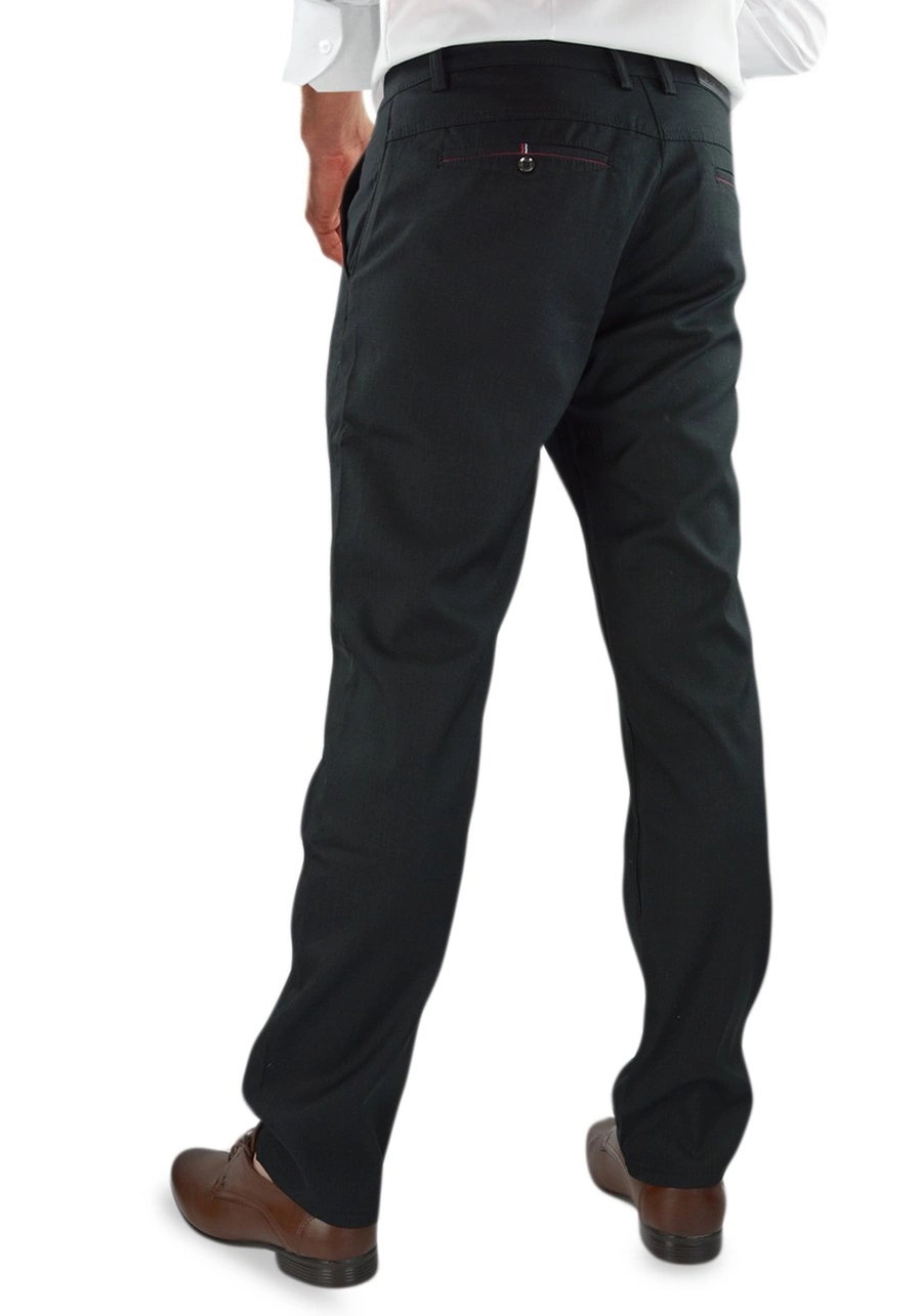 Spodnie męskie eleganckie, czarne dla wysokich (wzrost do 210 cm), niskich, otyłych (do 124 cm w pasie) lub regular. Duże rozmiary bez kantów, wysoki stan, elastyczne - 98