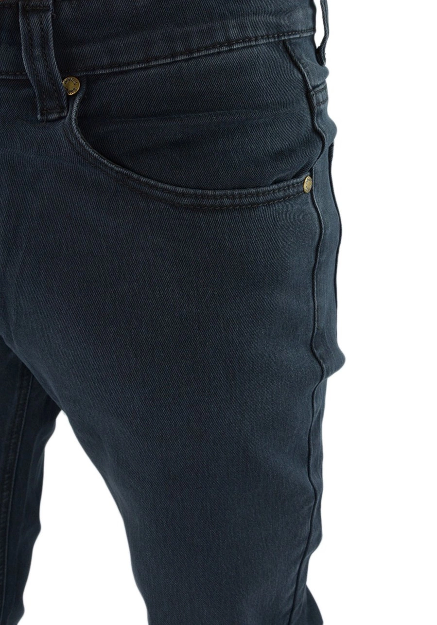 Spodnie męskie dla otyłych (duże rozmiary oversize). Klasyczne oraz proste, ciemnoszare - M161