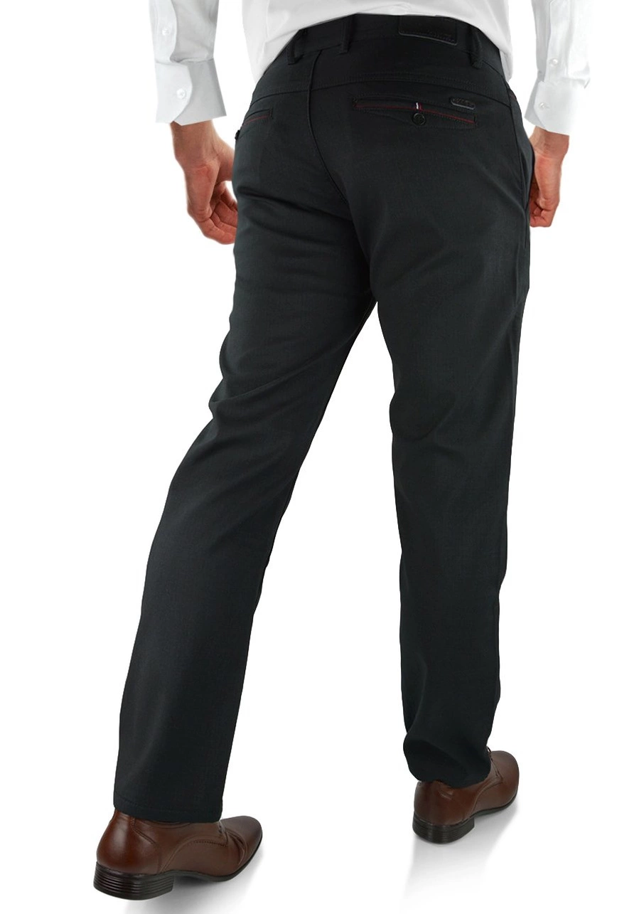 Eleganckie spodnie męskie w odcieniu koloru czarnego 1247A