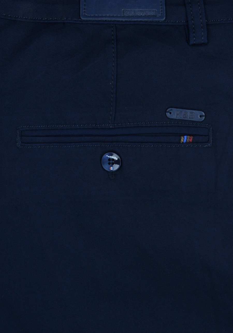 Spodnie męskie duże rozmiary, kolor ciemnogranatowy M153