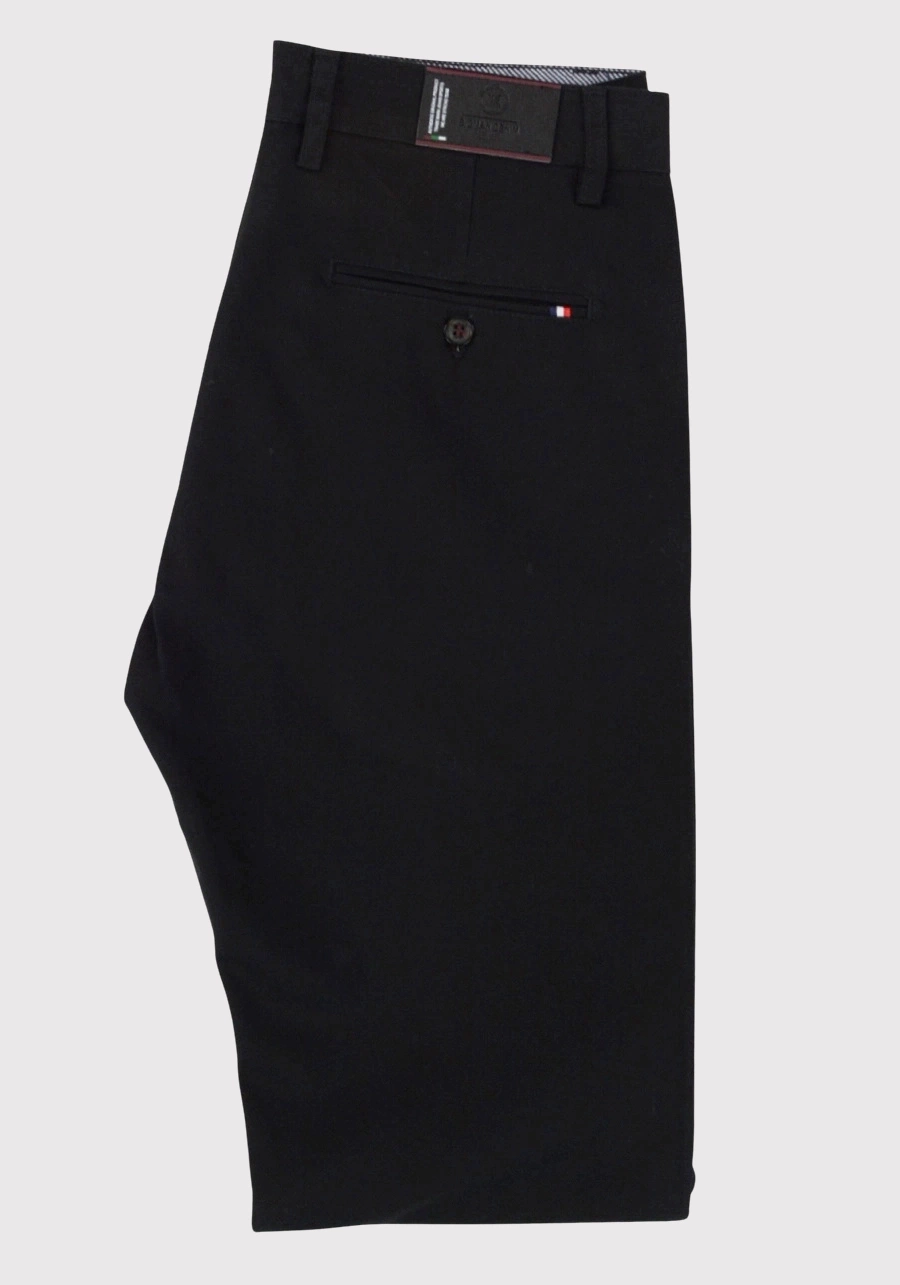 Spodnie męskie dla wysokich (wzrost do 210 cm), czarne  M166