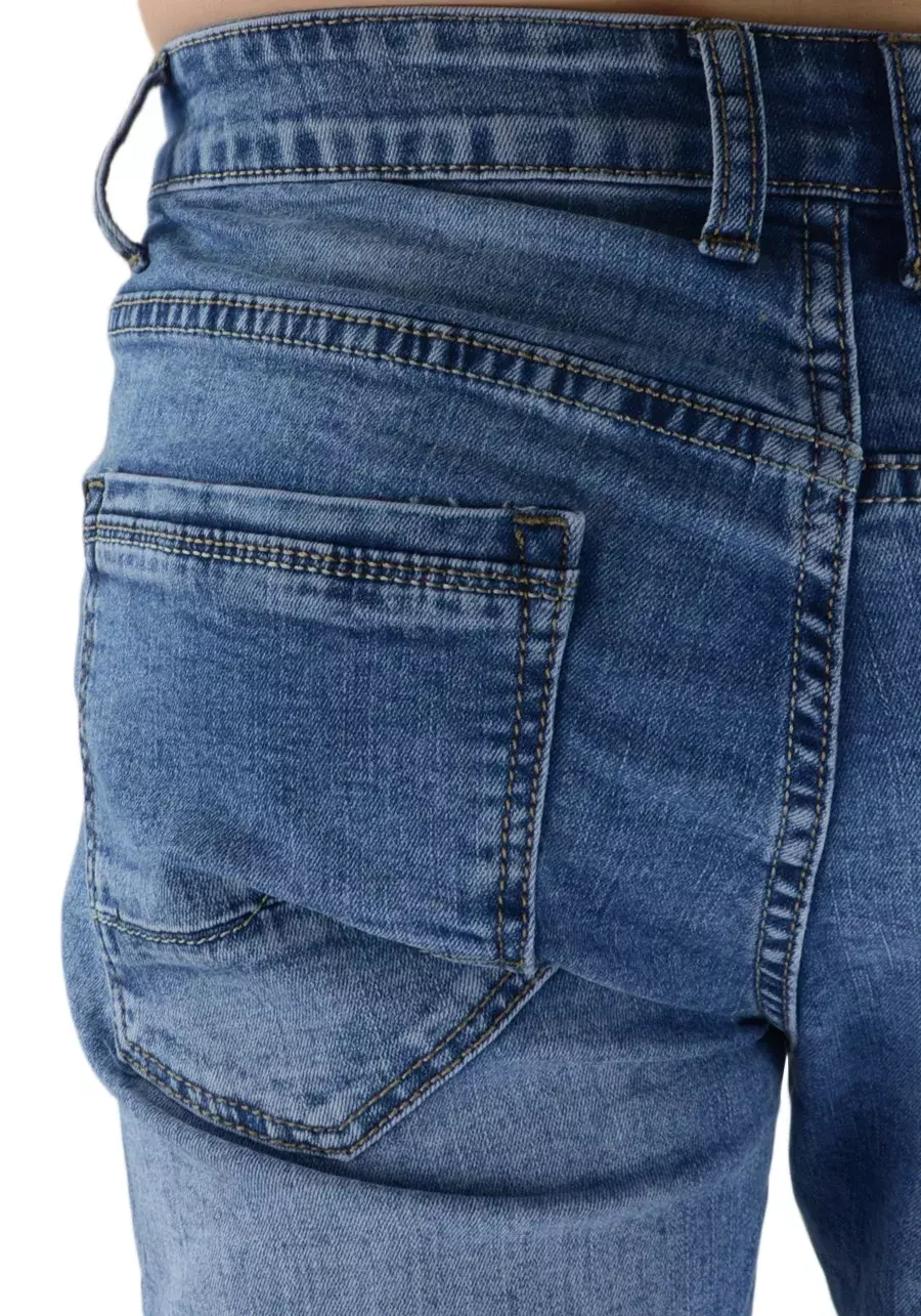 Jeansy męskie zwężane jasnoniebieskie M137