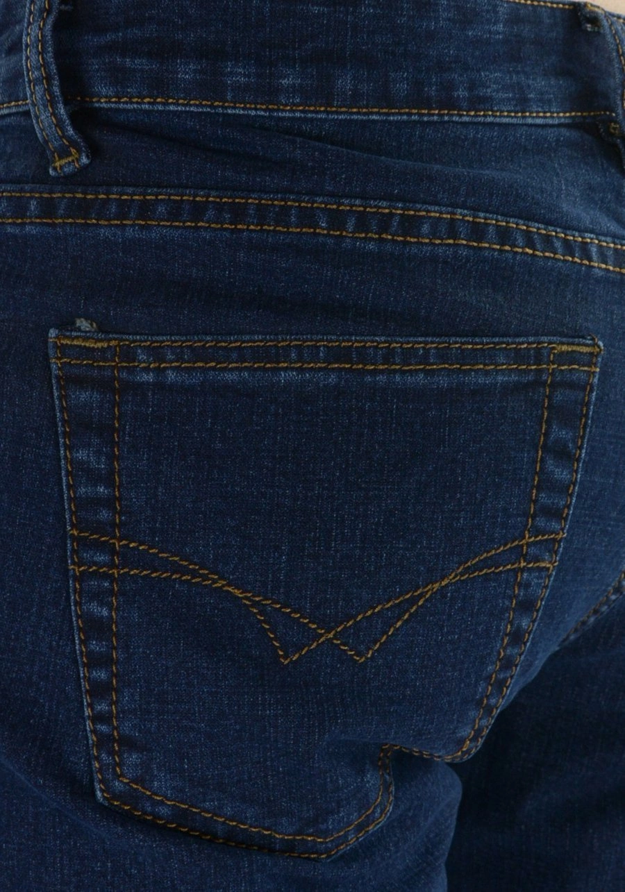 Duże jeansy męskie (oversize) dla otyłych, elastyczne z wysokim stanem M164