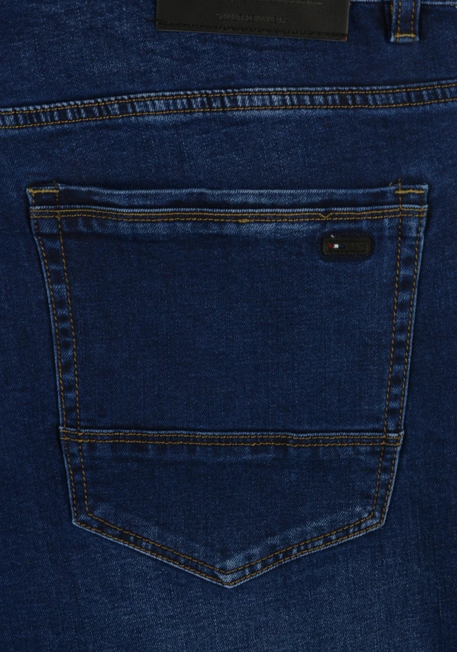 Jeansy męskie z wysokim stanem. Duże rozmiary, rozciągliwe. Plus size 3XL, 4XL, 5XL - M154