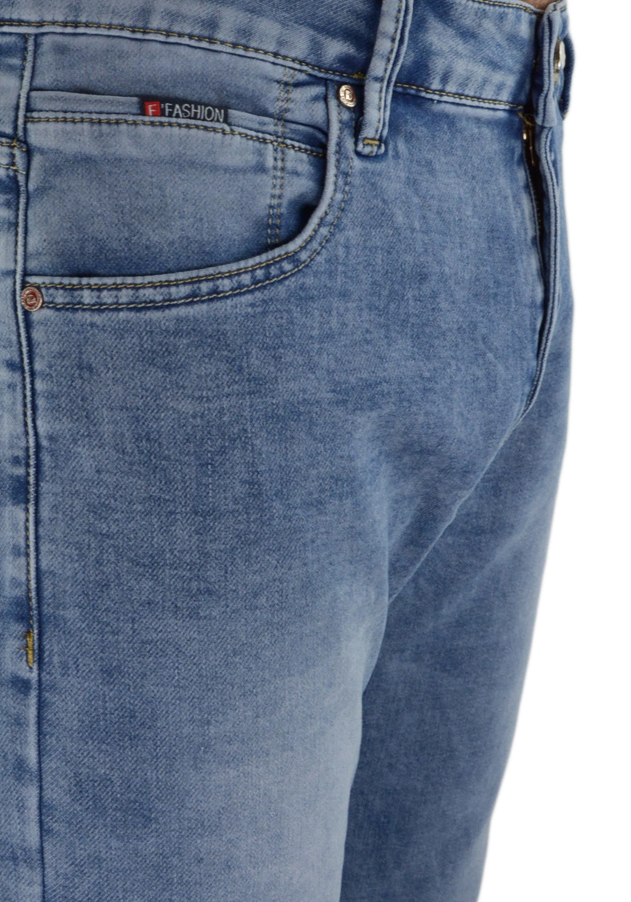 Jeansowe spodnie męskie, standardowa nogawka M070