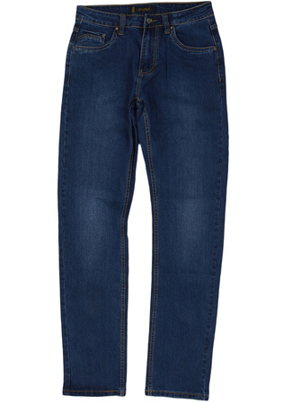 Ciemnoniebieskie jeansy męskie dla wysokich, długość L36, M117