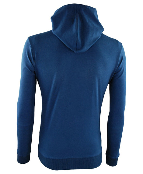 Bluza męska z kapturem w kolorze niebieskim 454030
