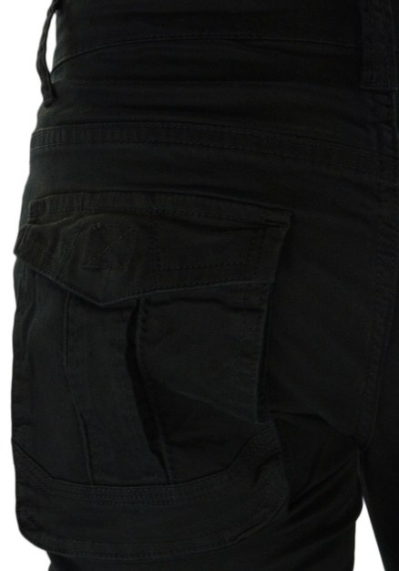 Bojówki spodnie męskie w kolorze czarnym M030-1