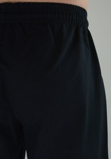 Ciemnogranatowe dresowe spodnie męskie bez ściągacza 1001