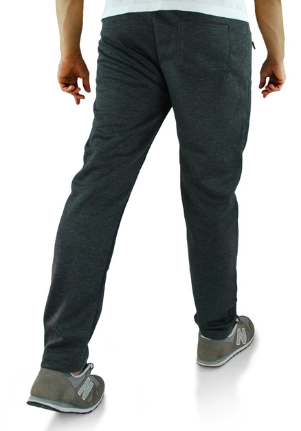 Dresowe spodnie męskie bez ściągacza DE185-2