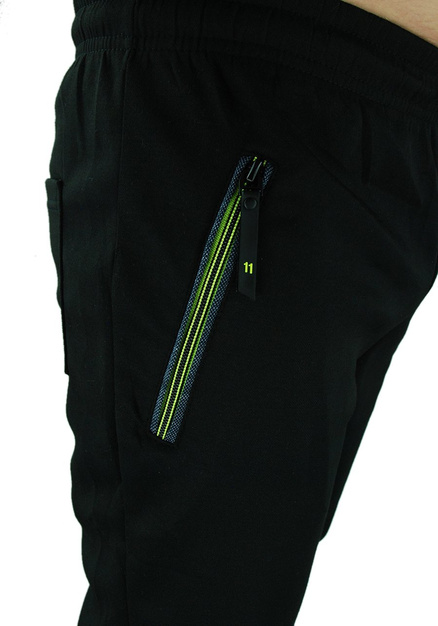 Dresowe spodnie męskie w kolorze czarnym E-1353-2