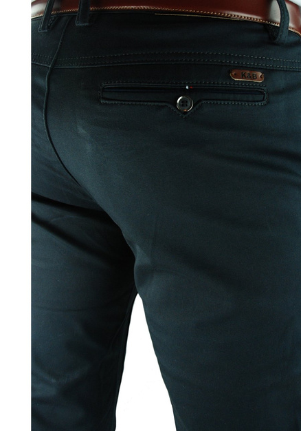 Eleganckie spodnie męskie chinosy w kolorze grafitowym 433-27