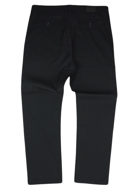 Eleganckie spodnie męskie, czarne w dużych rozmiarach BM098-11