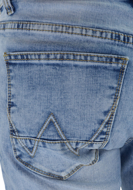 Jasnoniebieskie jeansy męskie dla niskich M063