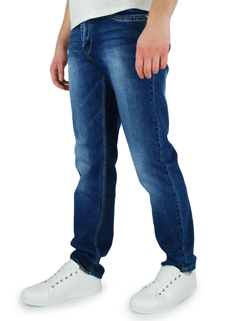 Jeansy męskie w kolorze niebieskim S6111