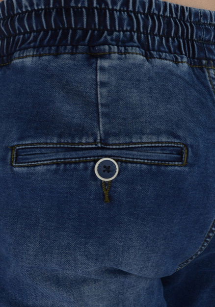 Joggery męskie jeansowe w kolorze ciemnoniebieskim M037