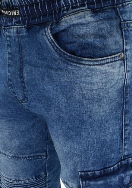 Joggery męskie jeansowe z bocznymi kieszeniami M065