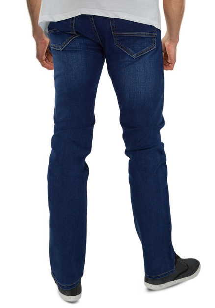 Klasyczne jeansy męskie w kolorze granatowym 5-81AT
