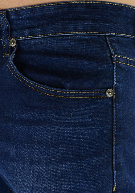 Klasyczne jeansy męskie w kolorze granatowym 5-81AT