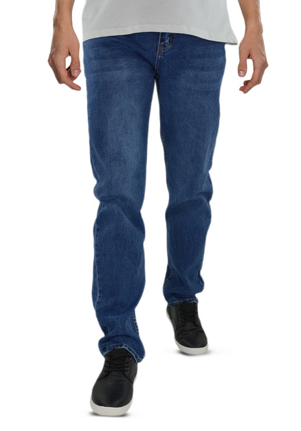 Niebieskie jeansy męskie, standardowa nogawka M060