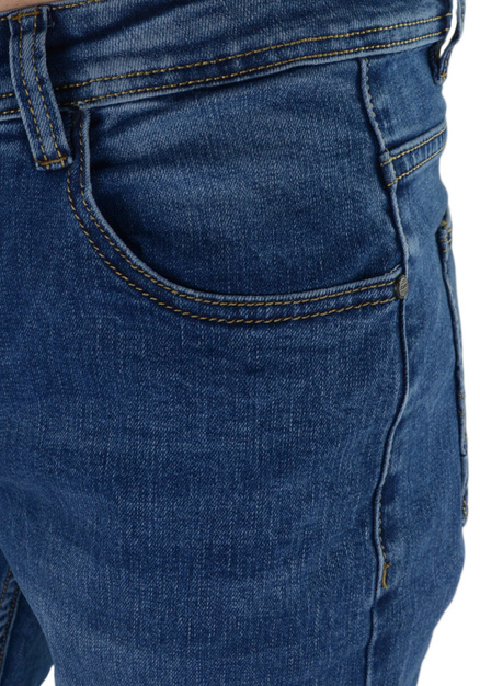 Niebieskie jeansy męskie, standardowa nogawka M060