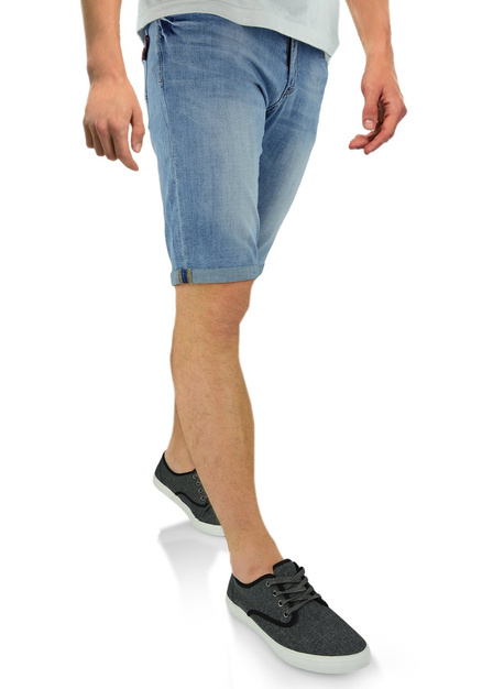 Spodenki męskie jeansowe, jasno-niebieskie KB2232