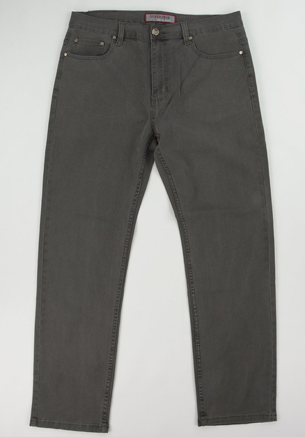 Spodnie męskie materiałowe w odcieniu szarości 668-58