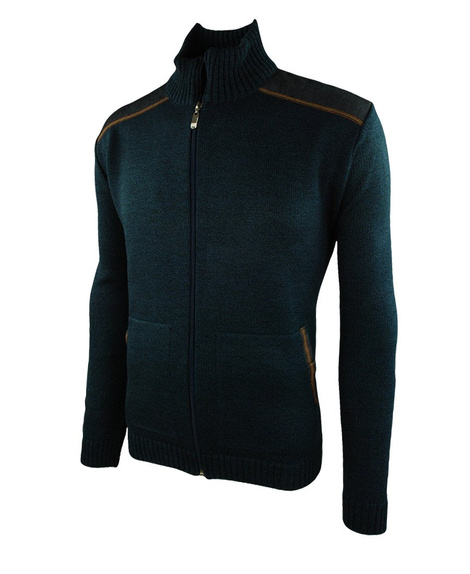 Sweter męski akrylowy w kolorze granatowym 031