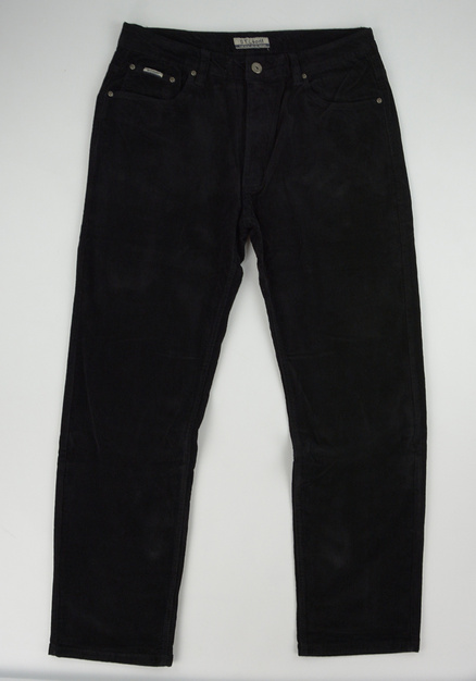 Sztruksowe spodnie męskie w kolorze czarnym M024