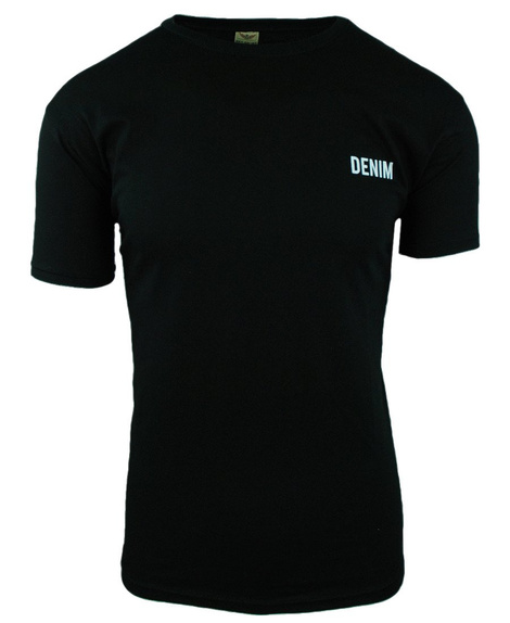 T-shirt męski w kolorze czarnym 1036
