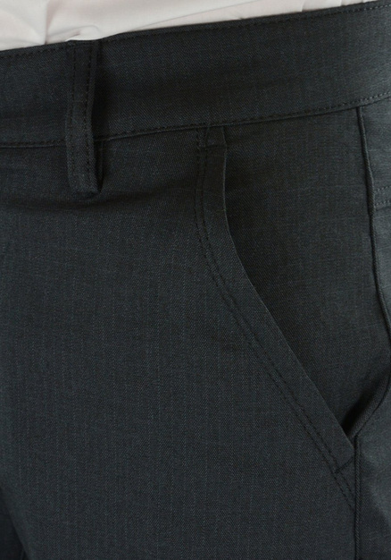 Wyjściowe spodnie męskie w kolorze ciemno-grafitowym BM096-3