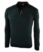 Sweter męski w kolorze ciemno-grafitowym 9032