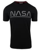 T-shirt męski z nadrukiem w kolorze czarnym 284901-1